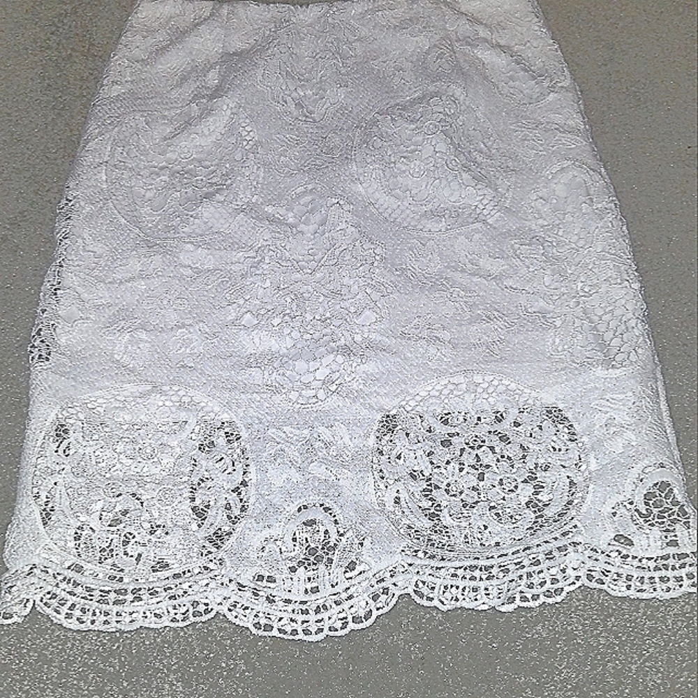 White A line LuLu skirt